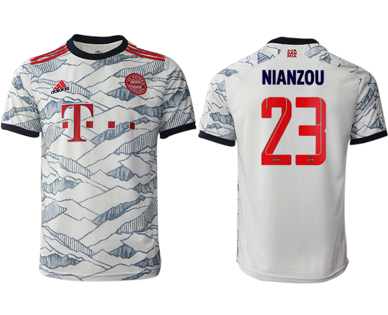 Men 2021-2022 Club Bayern Munich Second away aaa version white #23 Soccer Jersey->bayern munich jersey->Soccer Club Jersey